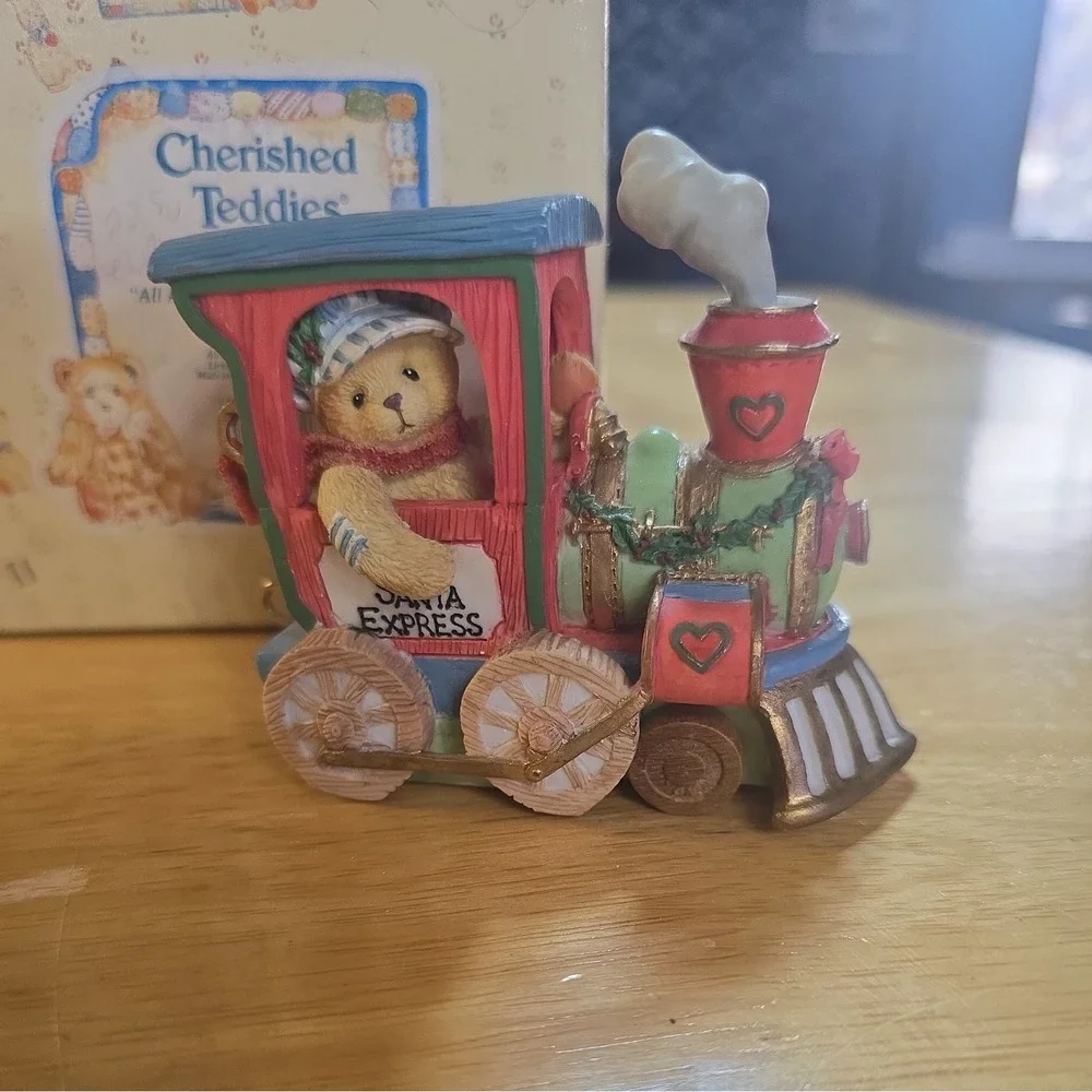 Cherished Teddies Lionel All Aboard‎ The Santa Express Figure #219061